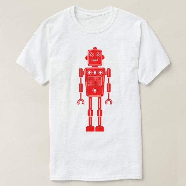 Robot 270620/011 - T-shirt rouge et blanc (Design devant)