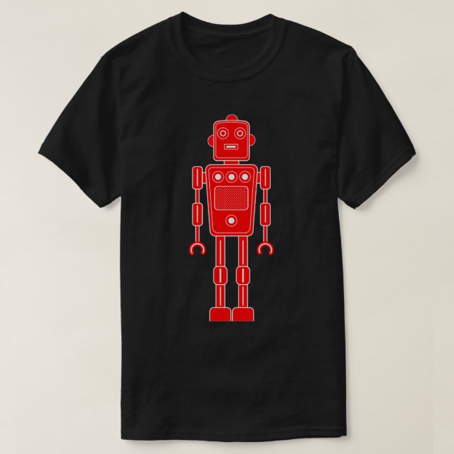 Robot 270620/011 - T-shirt rouge et blanc (Design devant)