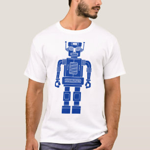 Robot 270620/04 - T-shirt bleu et blanc de la Mari