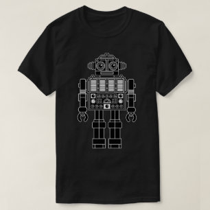 Robot 270620/08 - T-shirt noir et blanc