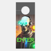 Robot 2 Entrée affichette de porte refusé d'accès
