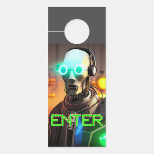 Robot 2 Entrée affichette de porte refusé d'accès