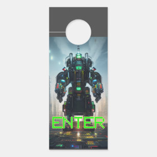 Robot 4 Entrée affichette de porte refusé d'accès
