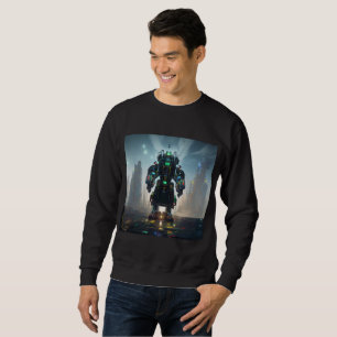 Robot 4 hommes noir sweatshirt