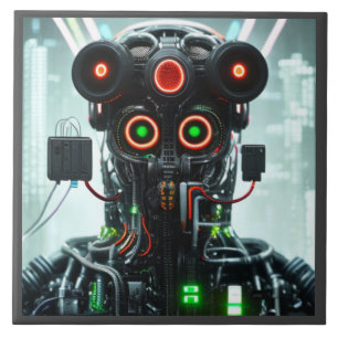 Robot 5 gros carreaux en céramique