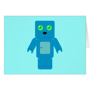 Robot bleu