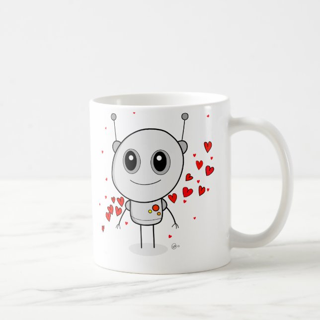 Robot de coeur - tasse (Droite)