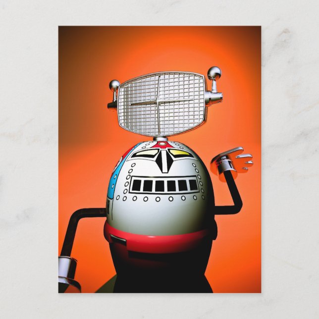Robot de jouet recadré 03 Carte postale (Devant)