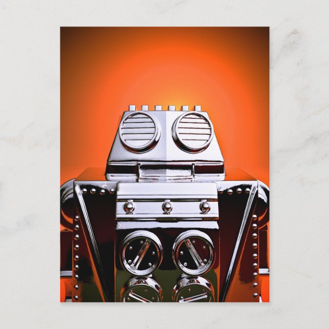 Robot de jouet recadré 04 Carte postale (Devant)