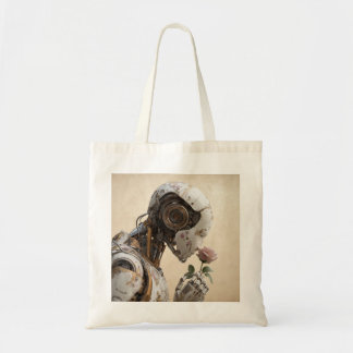Robot et Rose - Sac fourre-tout Solarpunk