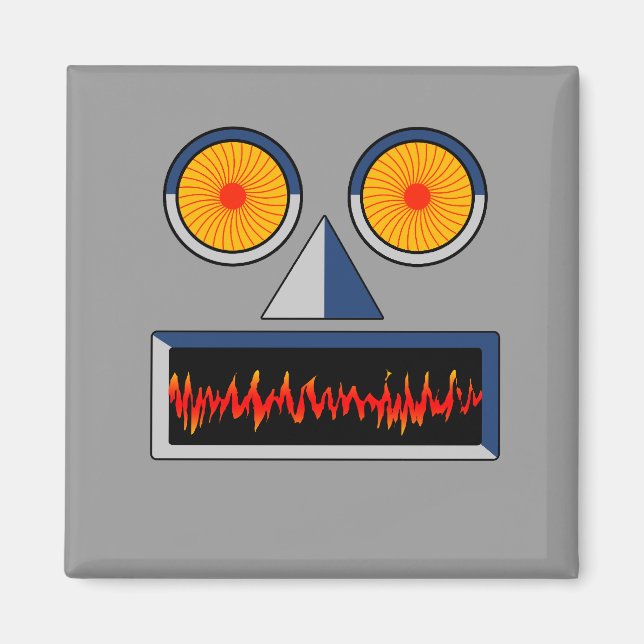 Robot Face Magnet (Devant)