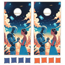 Robot Groom & Femme humaine - Mariage Sci-Fi Anime