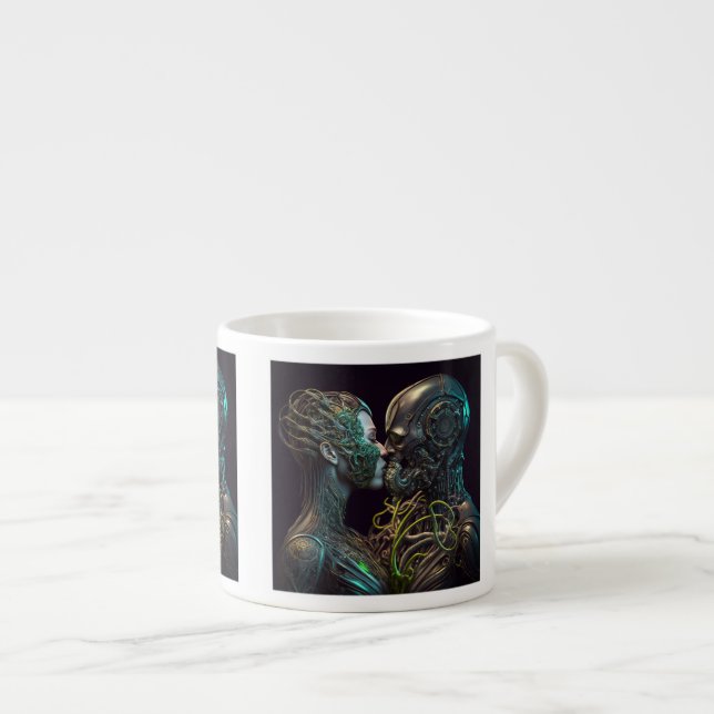 Robot Love Espresso Mug (Devant droit)