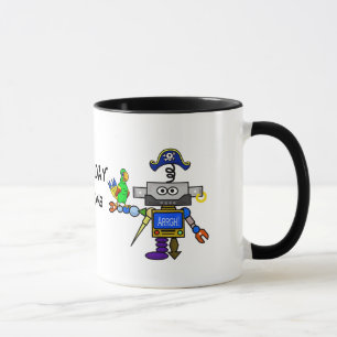Robot Pirate "Talk Like A Pirate Day" Mug