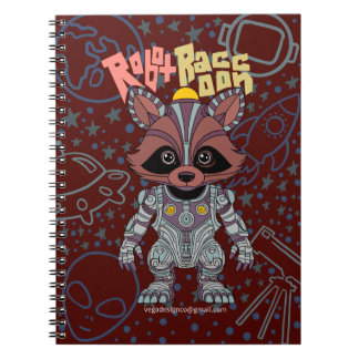 Robot Raccoon Carnet spiral
