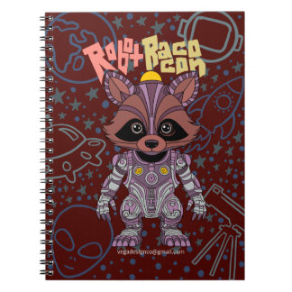 Robot Raccoon Carnet spiral