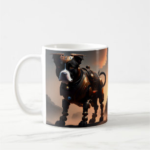 Robot Staffordshire Bull Terrier, Café Mug