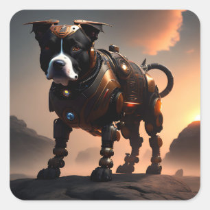 Robot Staffordshire Bull Terrier, Stickers