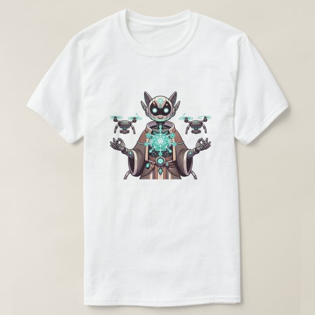 Robot T-Shirt Futuriste (Design devant)