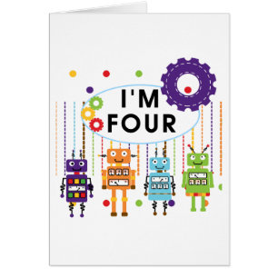 Robot T-shirts et cadeaux d'anniversaire 4e
