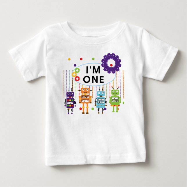 Robot Tshirts et cadeaux d'anniversaire (Devant)
