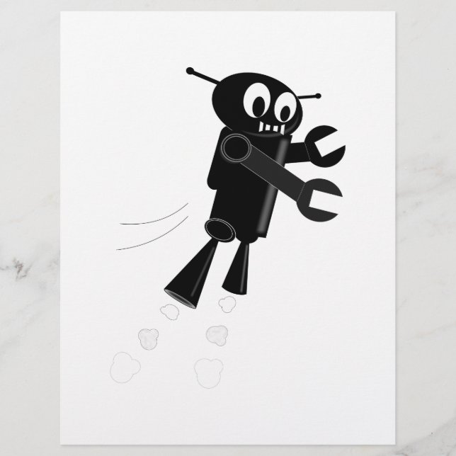 Robot Volant Noir (Devant)