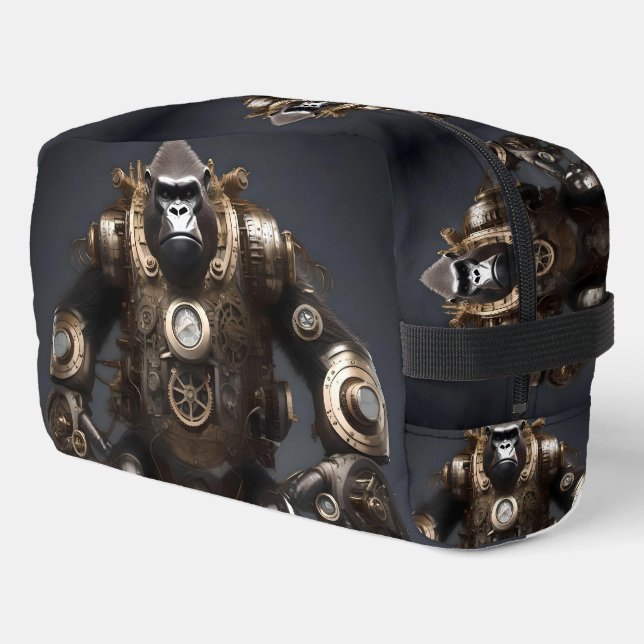 Robotique Steampunked Gorilla, Sac de toilette (Coin gauche)