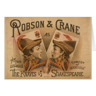 Robson et grue - les valets de Shakespeare