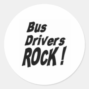 Roche de chauffeurs de bus ! Autocollant