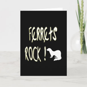 Roche de furets ! Carte de voeux