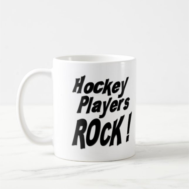 Roche de joueurs de hockey ! Tasse (Gauche)