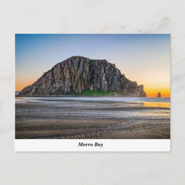 Roche de Morro à la carte postale de coucher du (Devant)