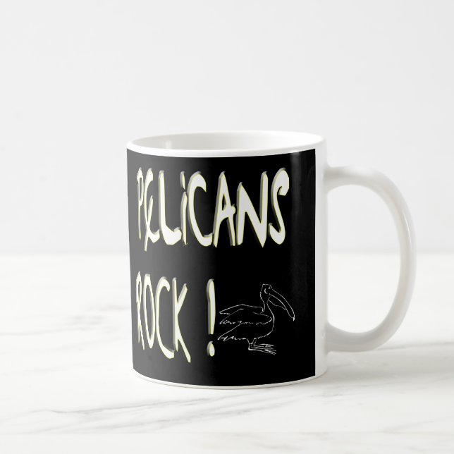 Roche de pélicans ! Tasse (Droite)