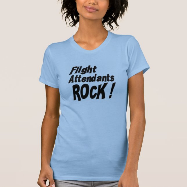 Roche de stewards (hôtesse de l'air) ! T-shirt (Devant)