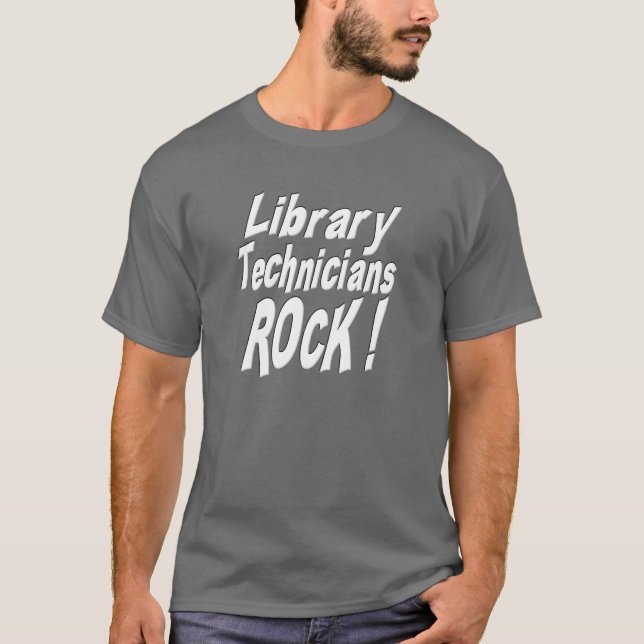 Roche de techniciens de bibliothèque ! T-shirt (Devant)