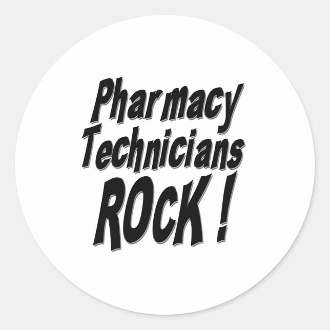 Roche de techniciens de pharmacie ! Autocollant (Devant)