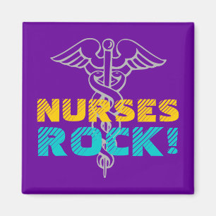 Roche d'infirmières ! Aimant avec le symbole de