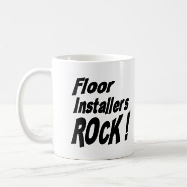 Roche d'installateurs de plancher ! Tasse (Gauche)