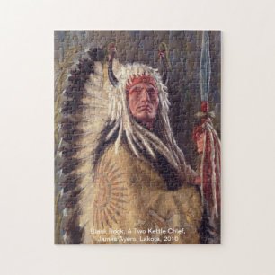 Roche noire, puzzle de Natif américain