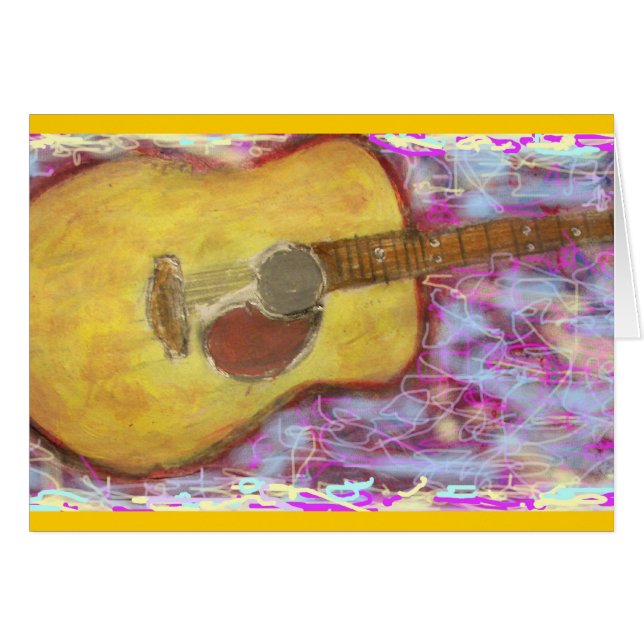 Roche sur la guitare acoustique (Devant horizontal)