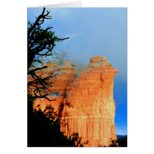 Rocher de café dans la neige