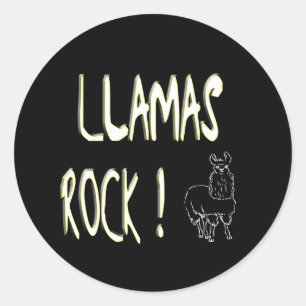 Rocher de lamas ! Autocollant