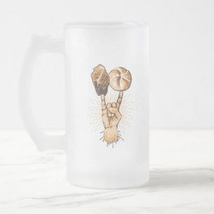 Rocher et Rouler Verre Frosted Beer Mug