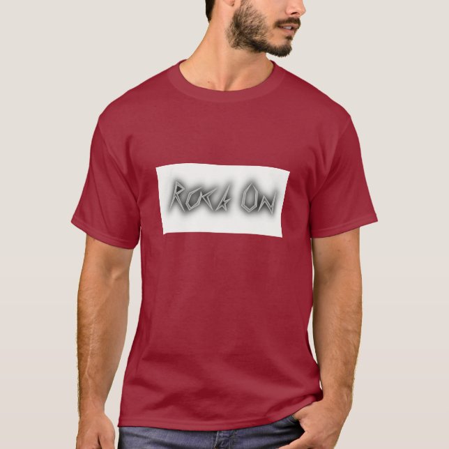 Rocher sur t-shirt à vendre ! (Devant)