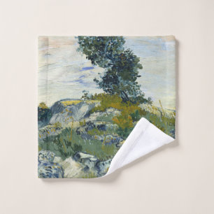 Roches avec chêne, peinture à l'huile de Van Gogh