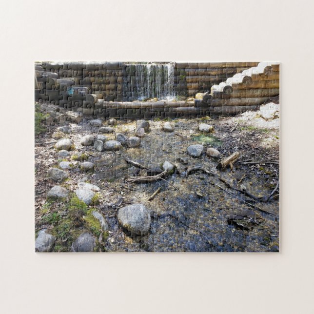 Roches Cascade Paysage Eau Jigsaw Puzzle (Horizontal)