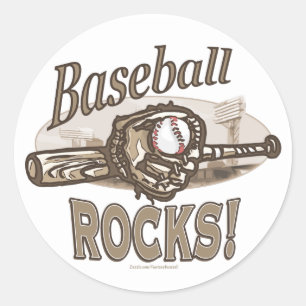 Roches de base-ball ! Autocollant