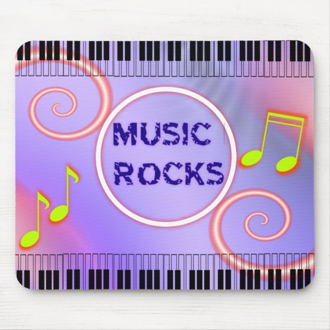 Roches de musique ! Tapis de souris (Devant)