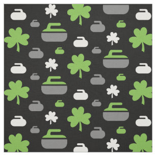 Roches et tissu de bordage de shamrocks