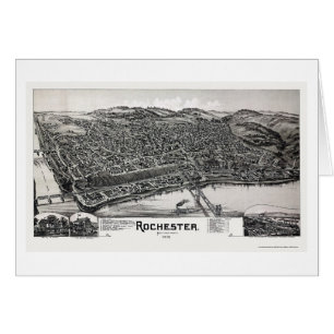 Rochester, carte panoramique de PA - 1900
